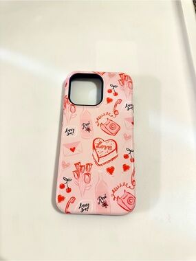 Casley Pink Love Pattern Phone Case - Slim Protective Cover